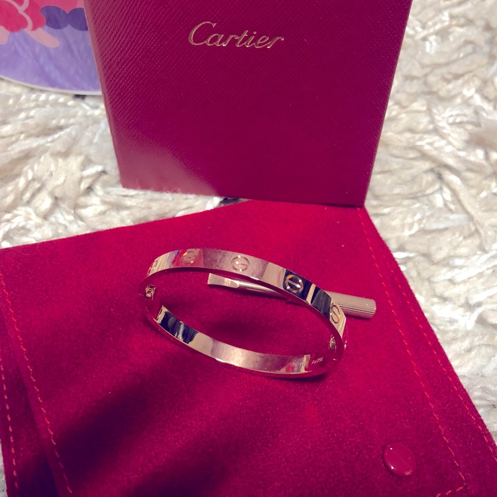 Cartier regular love bracelet Rose gold size 15 with receipt 2021